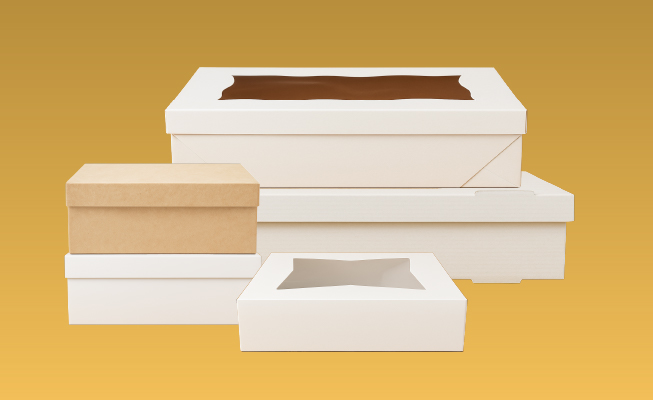Cajas variadas de repostería